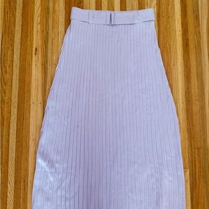 Elegant Lavender Pleated Skirt